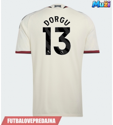 Lacne Muži Futbalové dres Manchester United Patrick Dorgu #13 2026-27 Krátky Rukáv - Tretina